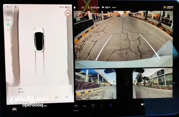  18 تيسلا 2022 model 3 بحالة الوكالة فحص كامل اوتوسكور +B لون مميز في الحرة للبيع بسعر لقطة ومحرووووق