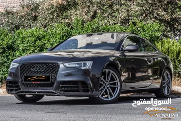  1 Audi A5 Coupe 2013 Quattro   السيارة وارد الشركة و قطعت مسافة 121,000 كيلو متر