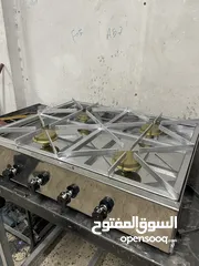  7 غاز ستانليس اربع عيون واربع مفاتيح متين جداً مصنوع بأتقان وحرفية عالية مخصص للمنازل والمطاعم.