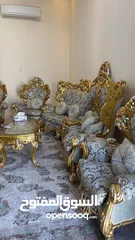  3 اطقم كراسي خشب حفر مصري كراسي غرفة جلوس طقمين كاملين sofas for majlis vintage couch set