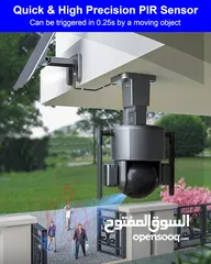  8 كاميرا مراقبة خارجية مزدوجة لاسلكية (SOLAR DUAL CAMERAS 4K 4G EAU VERSION)