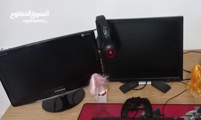  1 شاشة gaming وكاله dell + samaung