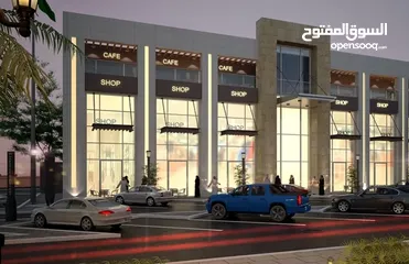  5 محلات مع سدة للايجار بسعر ممتاز