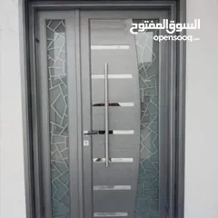  1 custard aluminium main door