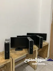  9 كومبيوتر جديد مع شبكة ومكاتب وكوبيرد وماوس وجميع الملحقات