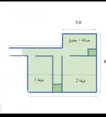  2 شقة للايجار طابق أرضي قرب ساحة الاندلس