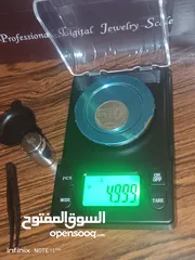  9 ميزان الكتروني ذهب و فضه و مجوهرات و مستحضرات ثمنيه و طبيه مع وزنه ومحقان وملقط