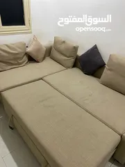  1 انتريه كامل بحاله ممتازه Sofa bed #سرير اريكه #كنب