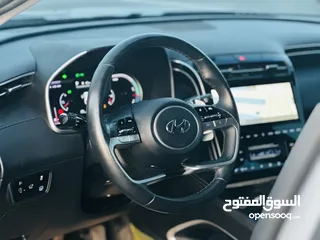  10 هونداي توسان 2022 فل بدون فتحة سقف  2x4 ///240Hp بنزين + كهرباء  ( Haybrid) 1600cc