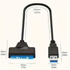  3 كيبل SATA إلى USB، محول محرك الأقراص الصلبة USB 3.0 إلى SATA 3.0 متوافق مع محرك الأقراص الصلبة وSSD