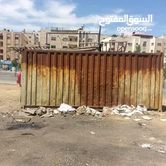  2 حاويه 20 قدم 6متر بحاجه الى دهان فقط