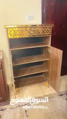  2 خزانة احذية حشب لامينيت وفضية خشب زان مستعملات استعمال بسيط بحالة الوكالة