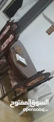  4 طاوله سفره للبيع مستعمله لون بني