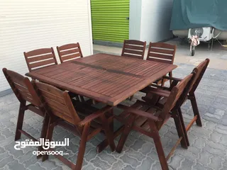  2 Dining Table With Eight Chairs For Sale