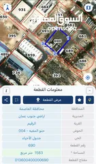  2 أراضي صناعيه للبيع عدد (6 قطع ) بمساحات مختلفه / من المالك مباشره .. أراضي جنوب عمان / الرقيم ....