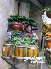  6 نافورة ماء مع اضاءة