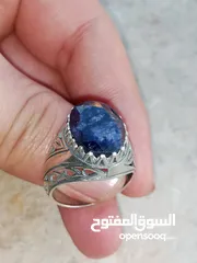  2 مجموعه خواتم شغل يدوي بأحجار أصليه