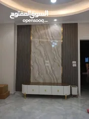  2 بديل خشب بديل رخام جبسن بورد بانوهات مرايا ديكور شيبورد