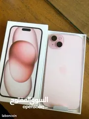  15 iPhone 15.128GB/256GB  جديد كفالة شرق اوسط