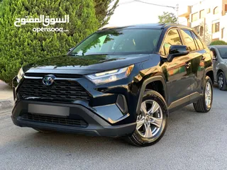  11 تيوتا رافور هايبرد 2023 xle لون اسود ملوكي جمرك اليوم اعلى صنف