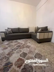  11 طقم كورنر ستايل أمريكي موديل راقي جداََ  تفصيل خشب سويد وأسفنج دانلوب مقاعد وظهر متحرك ، إستعمال