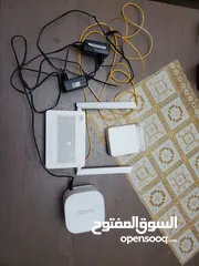 2 راوتر زين  فايبر مع مقوي 20 دينار