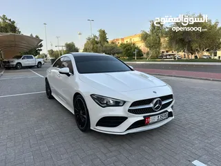  6 للبيع CLA 250 خليجي 2020 لون ابيض  بحالة الوكالة سقف بانوراما parking assistance