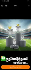  3 كؤوس صغيره الحجم تذكرك في بطولات ناديك المفضل تقدر تاخذ الخمسه كلها او تاخذ بالحبه زي ماتحب والتوصل