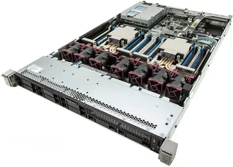  2 سيرفر - HP ProLiant DL360 G9 Server 1U  2x6Core CPU  64GB RAM  4x1.2TB