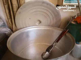  4 قدر طبخ مع طباخ غازي مع مغارف ستيل