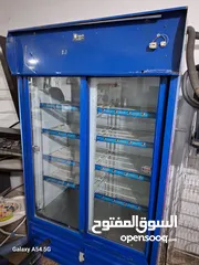  1 ثلاجة بيبسي بابين شغالة ممتازة اقتصادية