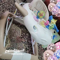  9 أغراض أطفال للبيع  عربية مشايه سرير كرسي سيارة زحليقه والعاب