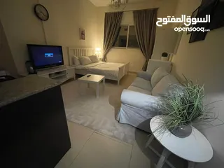  7 للايجار الشهري شقة استديو مفروشة بأناقة في عجمان منطقة الجرف بأبراج السيتي تاور