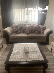  3 صالون مستعمل بحالت لجديد للمعني فقط