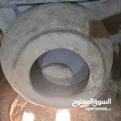  1 فرن طابون مصنوع من الطين