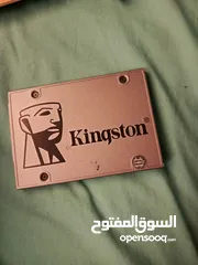 1 ssd 240g kingston شبه جديد مش مستعمل  غير يومين+ هارديسك و كم قطعه