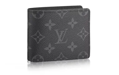  3 Louis Vuitton  Slender Wallet Monogram Eclipse   محفظة لويس فيتون الأصلية