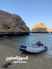  1 قارب مطاطي مع المكينة ياماها inflatable boat