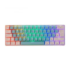  4 كيبورد ميكانيكي 60% زيولانج لون ابيض RGB Ziyoulang T60 Mechanical Keyboard 62 Keys