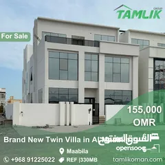  10 Brand New Twin Villa for Sale in Al Maabila  REF 330MB