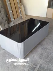  6 اطقم طربيزات طاولات شاشه مكون من ثلاث قطع خشب ودهان الون حسب الطلب
