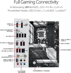  5 ASUS ROG Strix B560-A (WiFi 6) Intel B560 Gaming Motherboard