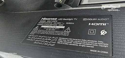  2 Hisence 65" Television Smart 4K UHD