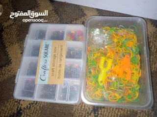  5 العاب اطفال خرز ومكياج ومطاطات لصنع الكثير من الاكسسوارات مع هديه بسيطه مجهوله