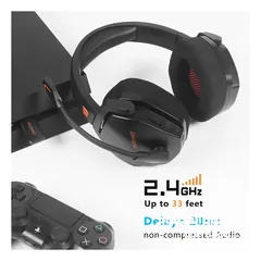  3 NUBWO G06 Wireless Gaming Headset سماعات وايرليس تعمل على كل الأجهزة وايرليس