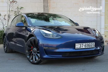  2 ‏2021 Tesla Model 3 Performance  شرق اوسط وارد شركة تسلا دبي  شحن مجاني