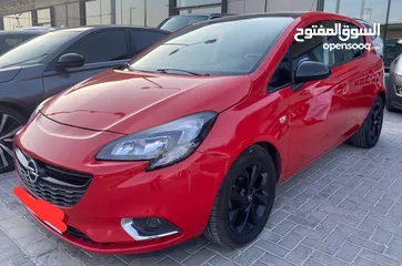  3 اوبل كورسا 2015 احمر خليجي Opel Corsa 2015, Gulf red