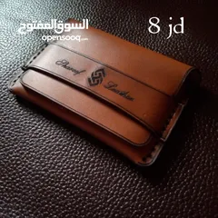  20 محفظه جلد طبيعي100%خياطه وتشطيب يدوي