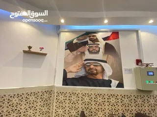  9 مطعم للخلو 220 الف درهم  ايجار 115 سنوى فى مول الشامخه على الشارع الرئيسى