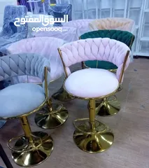  8 جديد وحصري .......  كراسي استول التركي  استالس ذهبي  جك بحمل وزن 150k بشكل جديد  خدمه توصيل عمان ومح